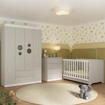 Quarto de Bebê Completo com Berço Americano 3 em 1 Pirulito Multimóveis MP4617 Quarto de Bebê Completo com Berço Americano 3 em 1 Pirulito Multimóveis MP4617