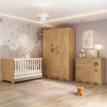 Quarto de Bebê Completo com Berço Americano 3 em 1 Sonho Multimóveis MP4815 Quarto de Bebê Completo com Berço Americano 3 em 1 Sonho Multimóveis MP4815