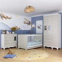 Quarto de Bebê Completo com Berço Americano 3 em 1 Ternura Multimóveis MP4655