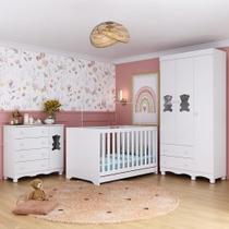 Quarto de Bebê Completo com Berço Americano 3 em 1 Ternura Multimóveis MP4655