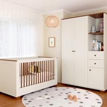 Quarto de Bebê Completo com Berço com Colchão e Guarda-roupa Baby Ananda Casatema Madeiraoriginals