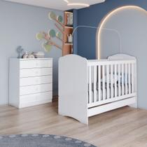 Quarto de Bebê Completo com Berço Mini Cama e Cômoda Faz de Conta Espresso Móveis Branco Quarto de Bebê Completo com Berço Mini Cama e Cômoda Faz de Conta Espresso Móveis Branco