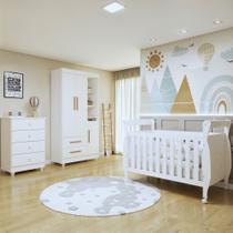 Quarto de Bebê Completo Cômoda Berço com Colchão e Guarda Roupa Zara Tigus Baby Quarto de Bebê Completo Cômoda Berço com Colchão e Guarda Roupa Zara Tigus Baby