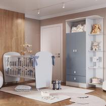 Quarto de Bebê Completo Guarda Roupa e Berço Corijinha Percasa