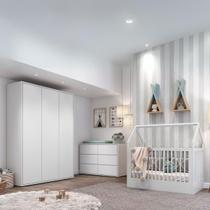 Quarto De Bebê Completo Montessoriano Montessori Berço Mini Cama Cômoda E Guarda Roupa Divicar