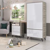 Quarto De Bebê Completo Roupeiro 2 Portas 2 Gavetas Com Cômoda 3 Gavetas 1 Nicho Nuvem Quarto De Bebê Completo Roupeiro 2 Portas 2 Gavetas Com Cômoda 3 Gavetas 1 Nicho Nuvem