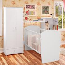Quarto de Bebê Completo Ursinho Móveis Percasa Branco Quarto de Bebê Completo Ursinho Móveis Percasa Branco