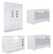 Quarto de Bebê para gêmeos Phoenix 2 berços