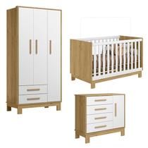 Quarto de Bebê Q Encanto Slim Freijó TOQ Branco Acetinado Qmovi