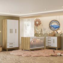 Quarto de Bebê Qencanto Slim Completo Qmovi Freijó Branco Acetinado + Colchão Ortobom Quarto de Bebê Qencanto Slim Completo Qmovi Freijó Branco Acetinado + Colchão Ortobom