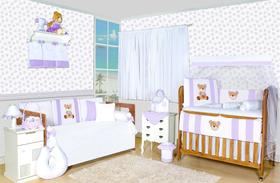 Quarto De Bebê Ursa Cupcake Lilás