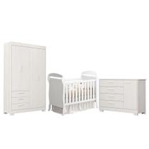 Quarto De Bebê Zaki E Berço Americano Danny Branco Acetinado - Reller Quarto De Bebê Zaki E Berço Americano Danny Branco Acetinado - Reller