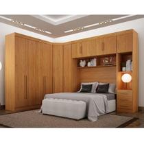 Quarto De Casal Modulado 11 Portas Orion Ambiente Cinamomo - Leifer Móveis