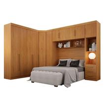 Quarto de Casal Modulado 11 Portas Orion Cinamomo - Leifer Móveis Quarto de Casal Modulado 11 Portas Orion Cinamomo - Leifer Móveis