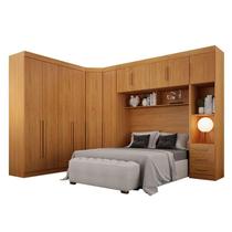 Quarto de Casal Modulado 11 Portas Orion Cinamomo - Leifer Móveis Quarto de Casal Modulado 11 Portas Orion Cinamomo - Leifer Móveis