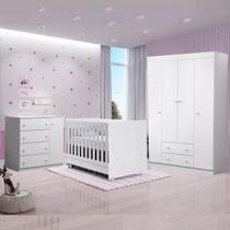 Quarto De de Bebê com Guarda Roupa 4 Portas Cômoda E Berço Quarto De de Bebê com Guarda Roupa 4 Portas Cômoda E Berço