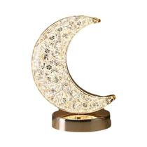 Quarto De Meninas Cristal Toque Escurecimento USB LED Luz Noturna 3D Lâmpada Lua Decoração De Casa