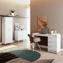 Quarto de Solteiro Completo 3 Peças Dormitório