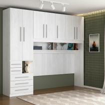 Quarto de Solteiro sem as Camas com Guarda-Roupa 1326SE Carvalho Claro