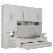 Quarto de Solteiro sem as Camas com Guarda-Roupa 1326SE Carvalho Claro