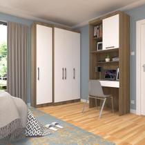 Quarto Home Office: Guarda-roupas, Bancada - Luciane Avelã