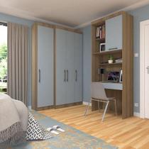 Quarto Home Office: Guarda-roupas, Bancada - Luciane Avelã