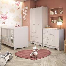 Quarto Infantil Berço,Cômoda e Guarda Roupa Ben Móveis Peroba