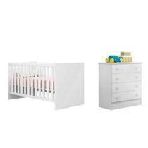 Quarto Infantil Berço Mini Cama Americano Branco Meu Soninho