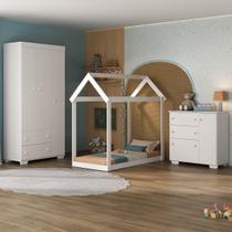 Quarto Infantil com Cama Montessoriana Algodão Doce Multimóveis MX4267