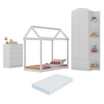 Quarto Infantil com Cama Montessoriana e Colchão Incluso João e Maria Multimóveis MX4266