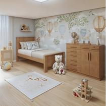 Quarto Infantil com Cama Solteiro Athenas e Cômoda 8 Gavetas 2 Portas Toronto Quarto Infantil com Cama Solteiro Athenas e Cômoda 8 Gavetas 2 Portas Toronto