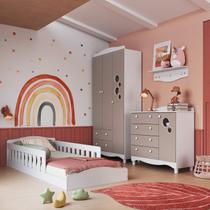 Quarto Infantil Completo com Cama Montessoriana 4pc Linha Encanto Completa Móveis Quarto Infantil Completo com Cama Montessoriana 4pc Linha Encanto Completa Móveis
