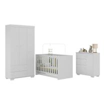 Quarto Infantil Completo Com Colchão Incluso Algodão Doce Multimóveis Mp4253 Branco Quarto Infantil Completo Com Colchão Incluso Algodão Doce Multimóveis Mp4253 Branco