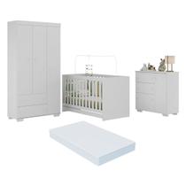 Quarto Infantil Completo com Colchão Incluso Algodão Doce Multimóveis MP4253 Quarto Infantil Completo com Colchão Incluso Algodão Doce Multimóveis MP4253