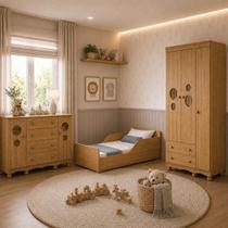 Quarto Infantil Completo com Minicama Montessoriana Suspiro Multimóveis MP4834