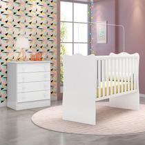 Quarto Infantil Completo Estrela 4 Gavetas Branco - Pnr Móveis