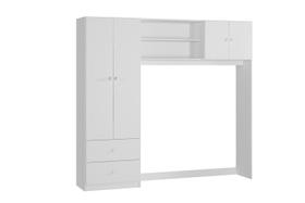 Quarto Infantil Completo Ternura Branco- Guarda-Roupa, Berço e Cômoda