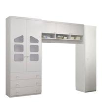 Quarto Infantil Eloisa Guarda Roupa 2 Portas e 1 Porta e Aéreo - Phoenix Baby