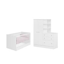 Quarto Infantil Guarda Roupa com Comoda e Berço Mini Cama Quarto Infantil Guarda Roupa com Comoda e Berço Mini Cama
