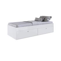 Quarto Juvenil com Cama 80 e Mesa de Cabeçeira Tókio - Art In - Branco