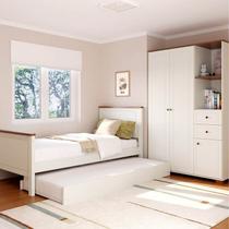 Quarto Juvenil Completo Bicama Solteiro e Guarda Roupa Ananda Casatema Madeiraoriginals