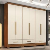 Quarto Modulado 100% MDF 3 Peças 6 Portas 3 Gavetas Smart Plus