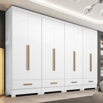 Quarto Modulado 100% MDF 4 Peças 8 Portas 4 Gavetas Smart Plus