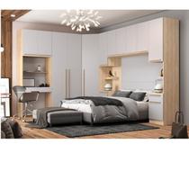 Quarto Modulado 2 Guarda Roupas 2 Mesas de Cabeceira 2 Módulos San Diego Quarto Modulado 2 Guarda Roupas 2 Mesas de Cabeceira 2 Módulos San Diego