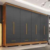Quarto Modulado 4 Peças 8 Portas 4 Gavetas Smart Plus