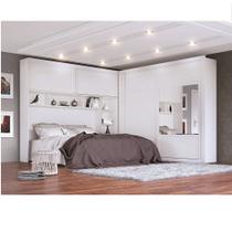 Quarto Modulado Casal 4 Portas 7 Gavetas Firenze Plus em MDF Móveis Europa