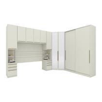 Quarto Modulado Casal 5 Peças Seletto Areia Quarto Modulado Casal 5 Peças Seletto Areia