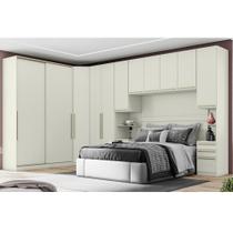 Quarto Modulado Casal 6 Peças com Portas de Correr Seletto Henn Quarto Modulado Casal 6 Peças com Portas de Correr Seletto Henn