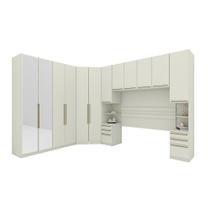 Quarto Modulado Casal 6 Peças Seletto Areia Quarto Modulado Casal 6 Peças Seletto Areia