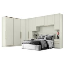 Quarto Modulado Casal Ambiente 6.2 New Predileto 6 Peças Areia - Henn